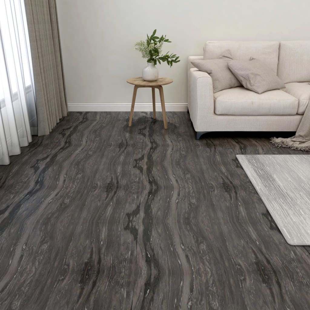 Berkfield Self-adhesive Flooring Planks 20 pcs PVC 1.86 m�__ Dark Grey