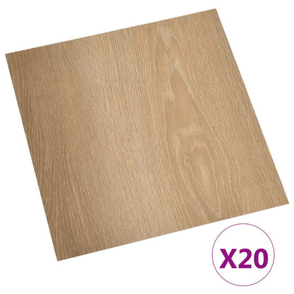 Berkfield Self-adhesive Flooring Planks 20 pcs PVC 1.86 m�__ Brown