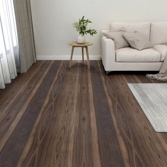 Berkfield Self-adhesive Flooring Planks 20 pcs PVC 1.86 m�__ Dark Brown