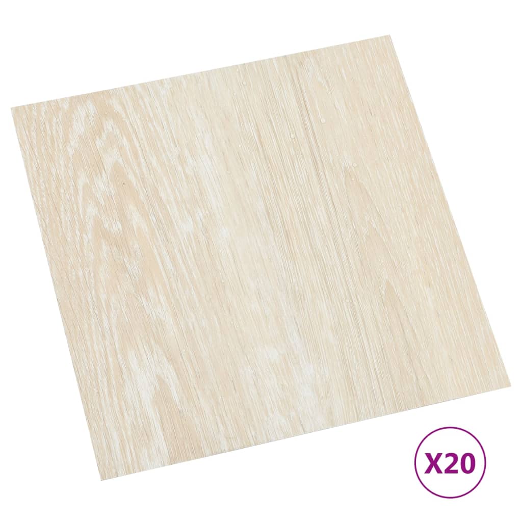 Berkfield Self-adhesive Flooring Planks 20 pcs PVC 1.86 m�__ Beige