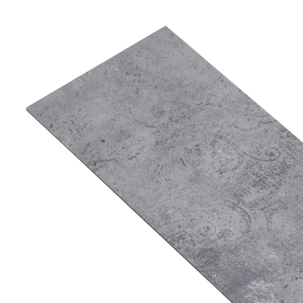 Berkfield Self-adhesive PVC Flooring Planks 5.21 m? 2 mm Cement Grey