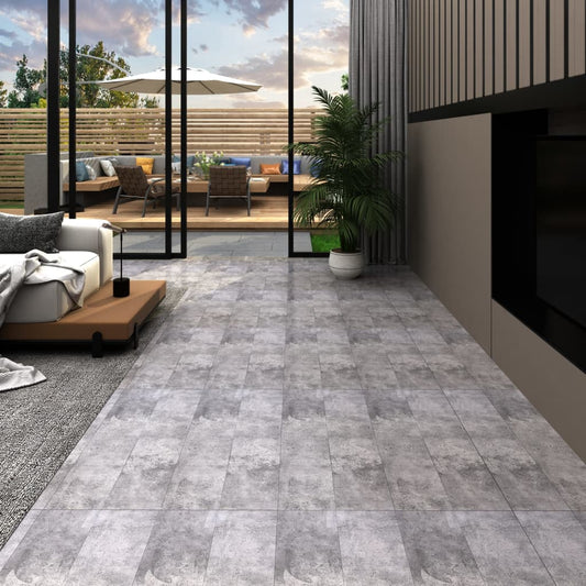 Berkfield Self-adhesive PVC Flooring Planks 5.21 m? 2 mm Cement Brown