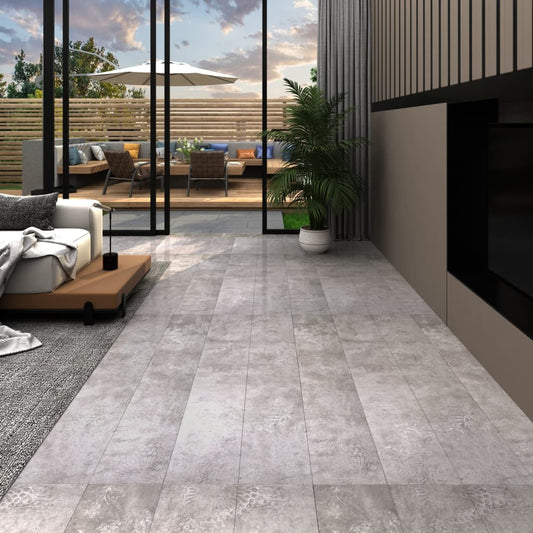 Berkfield Self-adhesive PVC Flooring Planks 5.21 m? 2 mm Earth Grey