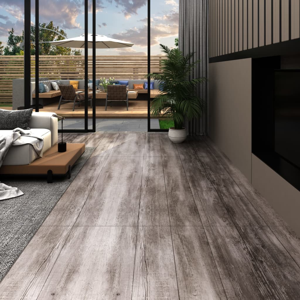 Berkfield Self-adhesive PVC Flooring Planks 5.21 m? 2 mm Matt Wood Brown