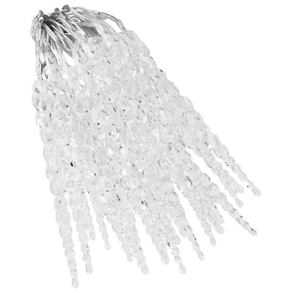 Berkfield Christmas Icicle Lights 40pcs Warm White Acrylic Remote Control