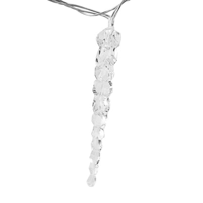 Berkfield Christmas Icicle Lights 40pcs Warm White Acrylic Remote Control