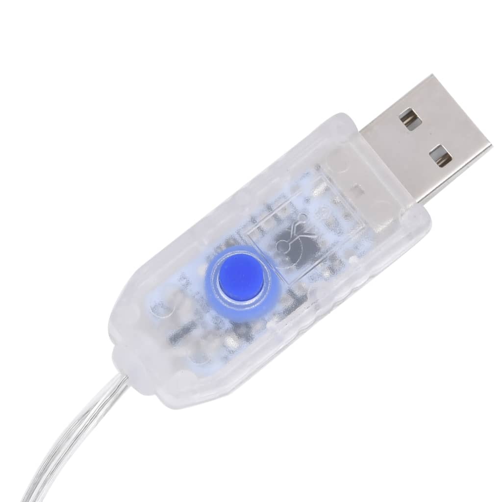Berkfield Christmas Icicle Lights 40pcs Warm White Acrylic Remote Control