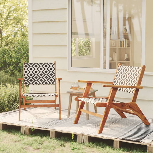 Berkfield Garden Chairs 2 pcs Solid Acacia Wood
