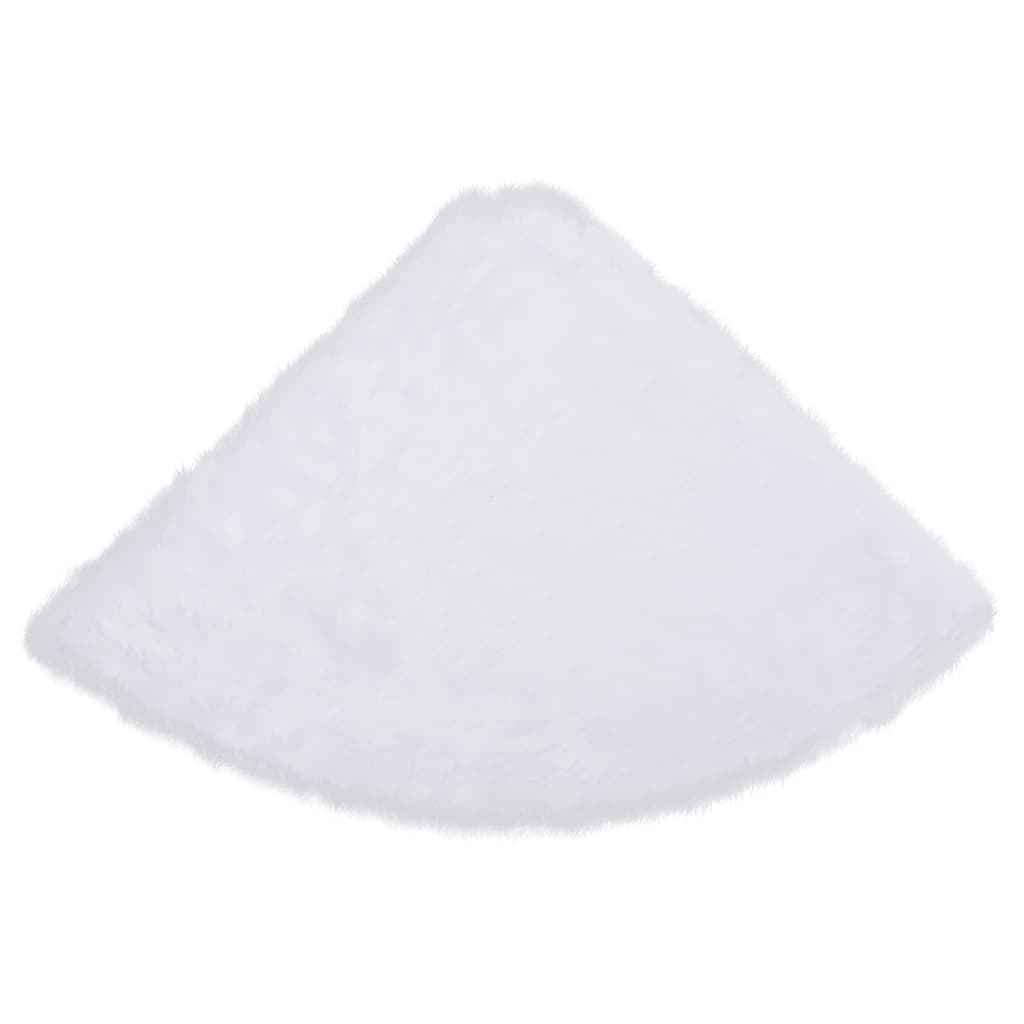 Berkfield Christmas Tree Skirt White 90 cm Faux