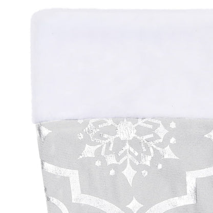 Berkfield Luxury Christmas Tree Skirt with Sock White 122 cm Fabric