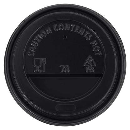 Berkfield Coffee Paper Cups with Lids 200 ml 250 pcs Black