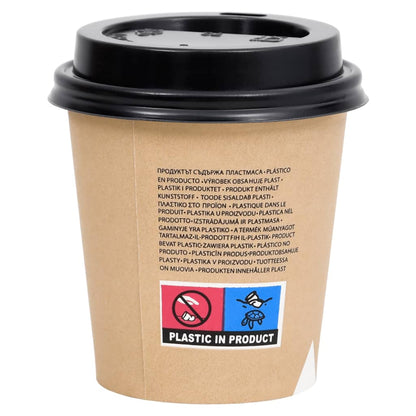 Berkfield Coffee Paper Cups with Lids 200 ml 500 pcs Brown