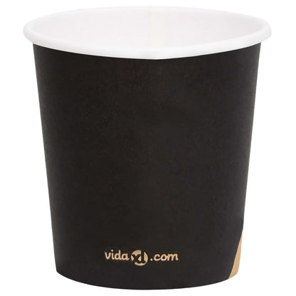 Berkfield Coffee Paper Cups 120 ml 500 pcs Black