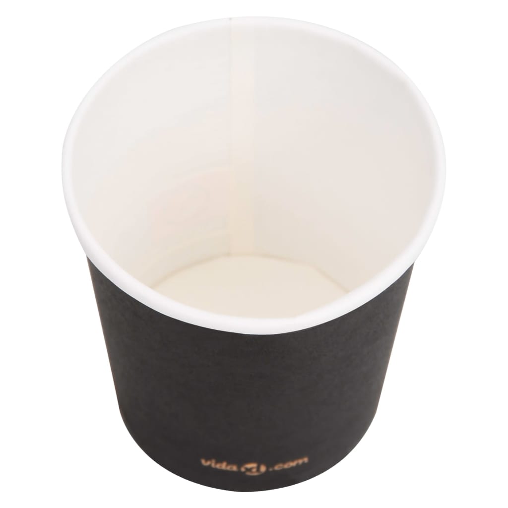 Berkfield Coffee Paper Cups 120 ml 500 pcs Black