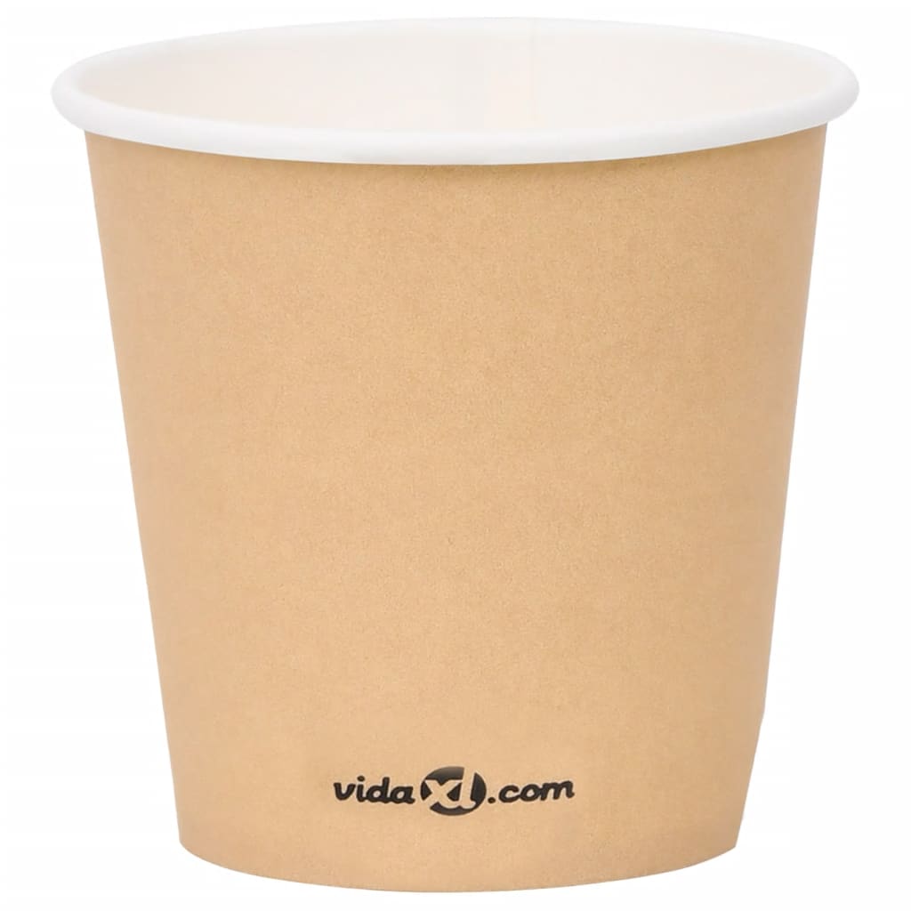 Berkfield Coffee Paper Cups 120 ml 250 pcs Brown