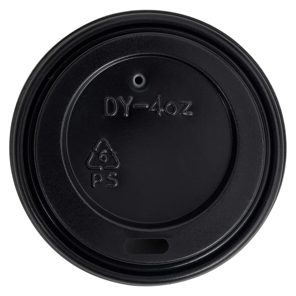 Berkfield Coffee Paper Cups with Lids 120 ml 100 pcs Brown