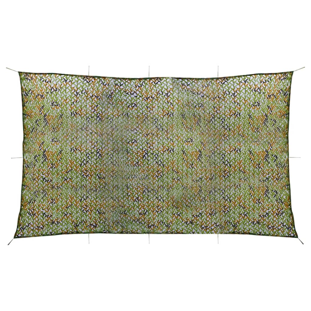 Berkfield Camouflage Net with Storage Bag 3x6 m Green