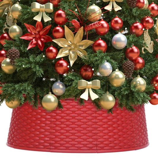 Berkfield Christmas Tree Skirt Red Ì÷54x19.5 cm