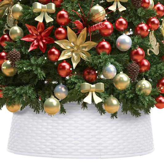 Berkfield Christmas Tree Skirt White Ì÷65x19.5 cm