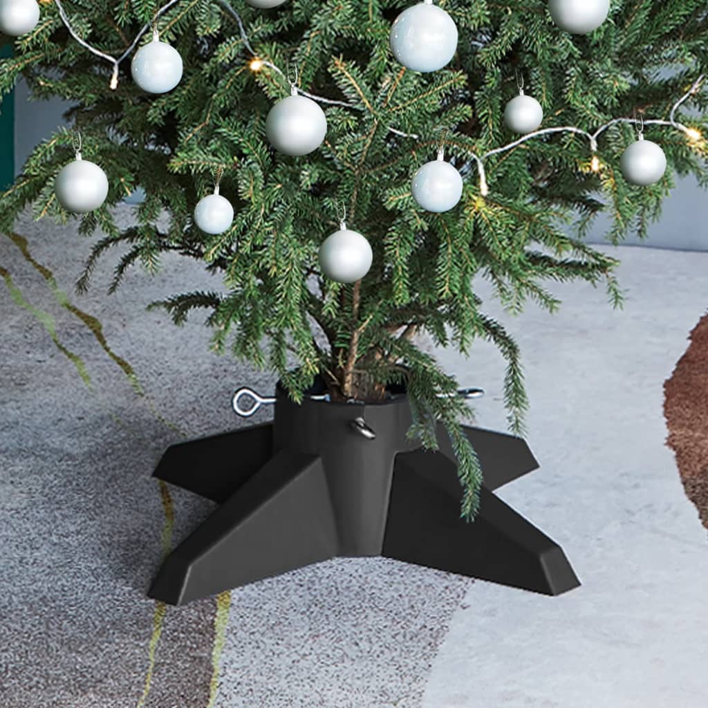 Berkfield Christmas Tree Stand Grey 55.5x55.5x15 cm