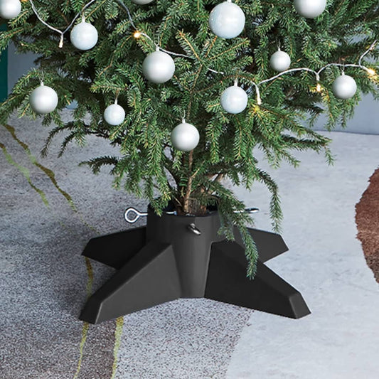 Berkfield Christmas Tree Stand Grey 55.5x55.5x15 cm