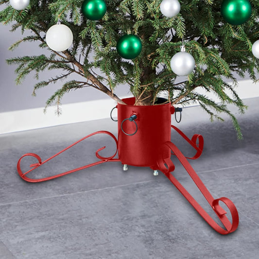 Berkfield Christmas Tree Stand Red 58x58x21 cm