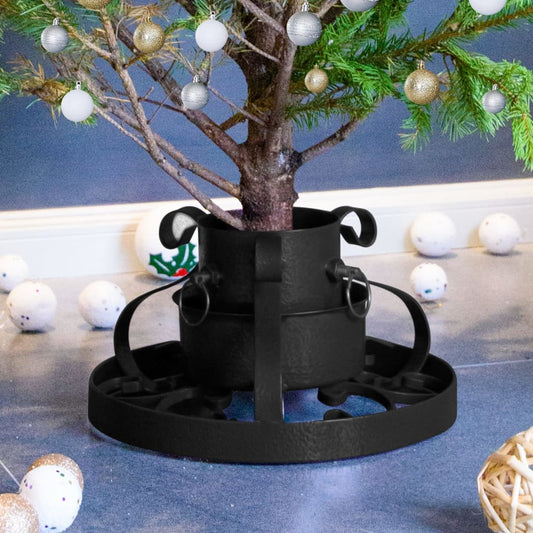 Berkfield Christmas Tree Stand Black 29x29x15.5 cm