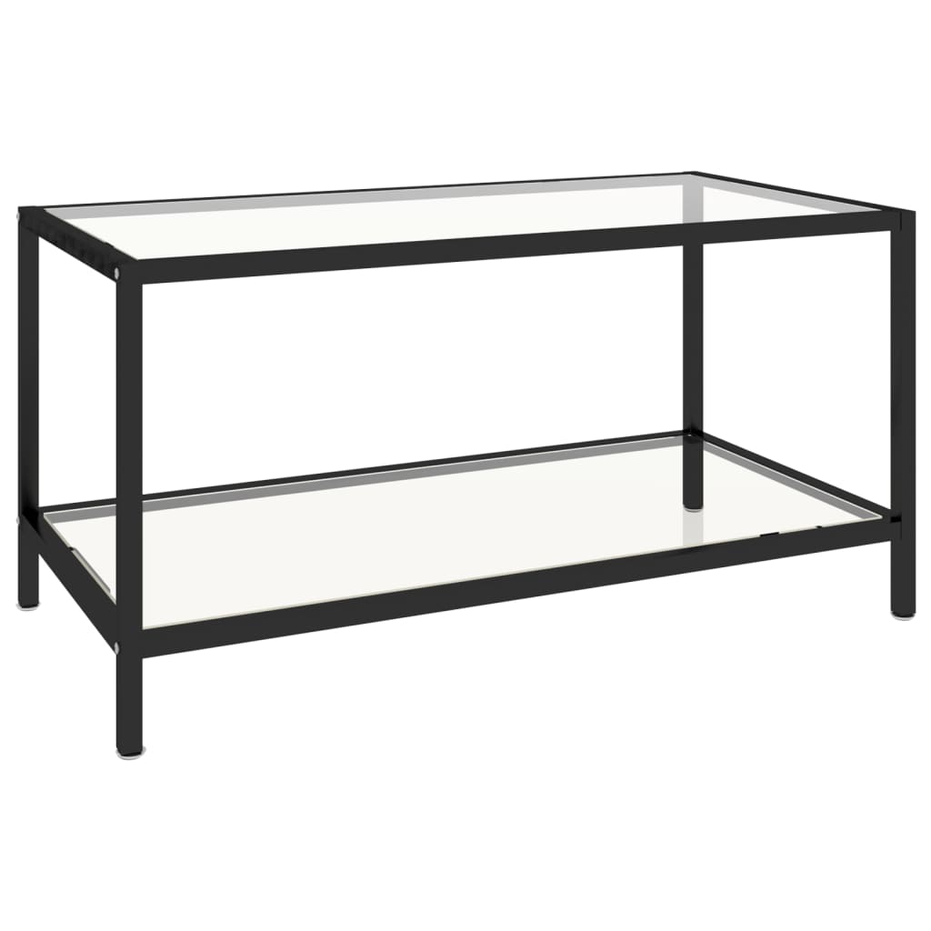 Berkfield Tea Tables 2 pcs Tempered Glass Transparent
