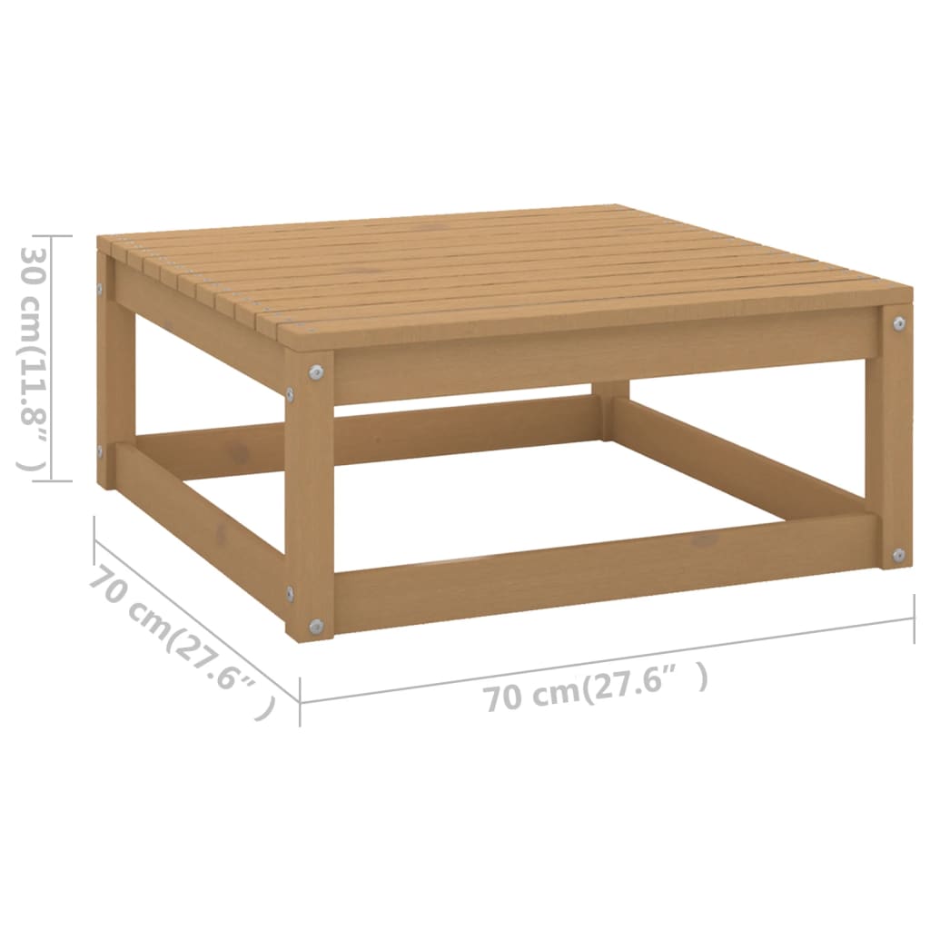 Berkfield 5 Piece Garden Lounge Set Honey Brown Solid Wood Pine