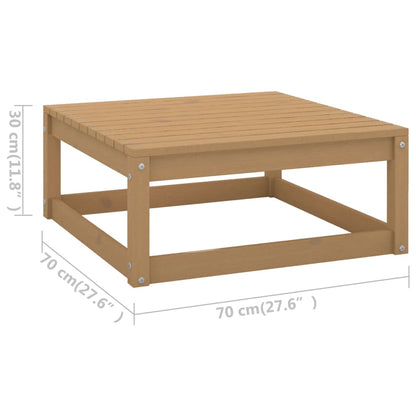 Berkfield 5 Piece Garden Lounge Set Honey Brown Solid Wood Pine