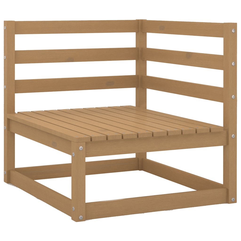 Berkfield 5 Piece Garden Lounge Set Honey Brown Solid Wood Pine