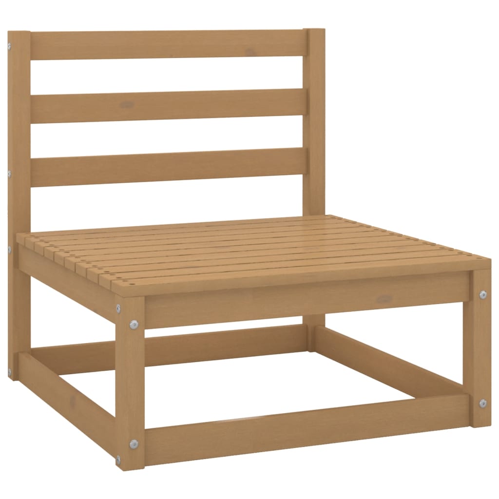 Berkfield 5 Piece Garden Lounge Set Honey Brown Solid Wood Pine