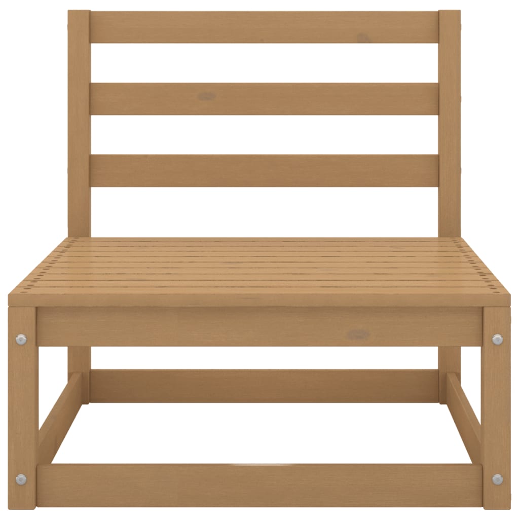 Berkfield 5 Piece Garden Lounge Set Honey Brown Solid Wood Pine