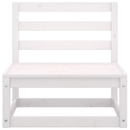 Berkfield 10 Piece Garden Lounge Set White Solid Wood Pine