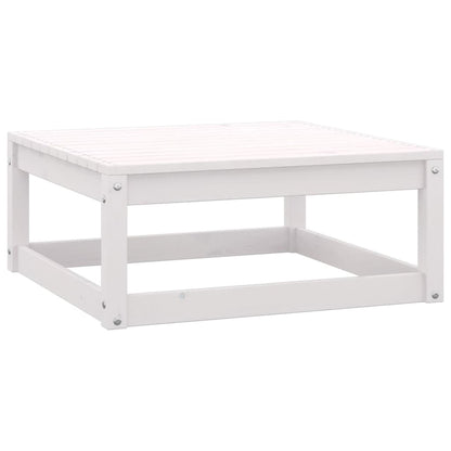 Berkfield 10 Piece Garden Lounge Set White Solid Wood Pine
