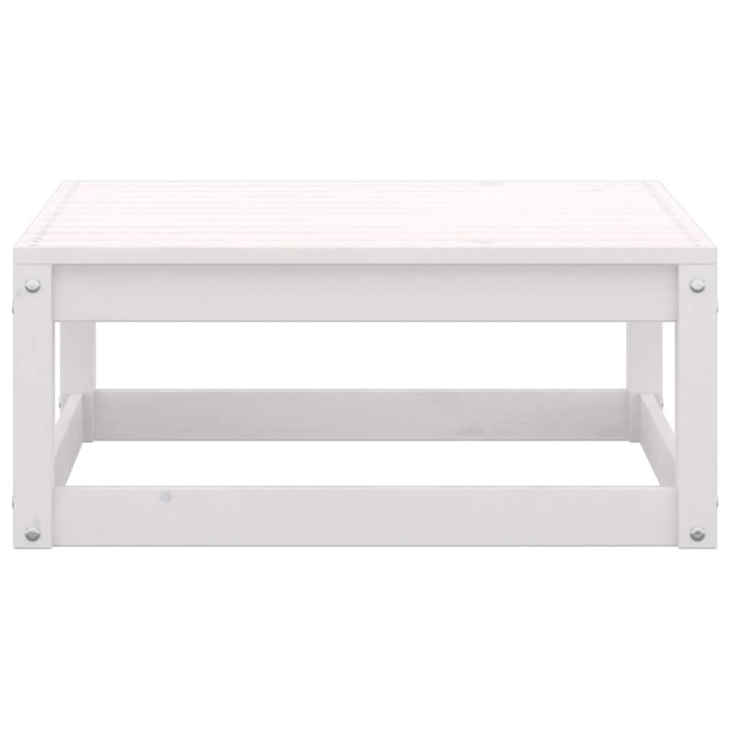 Berkfield 10 Piece Garden Lounge Set White Solid Wood Pine