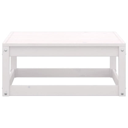 Berkfield 10 Piece Garden Lounge Set White Solid Wood Pine