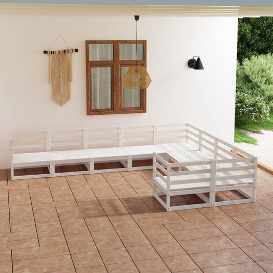 Berkfield 9 Piece Garden Lounge Set Solid Pinewood