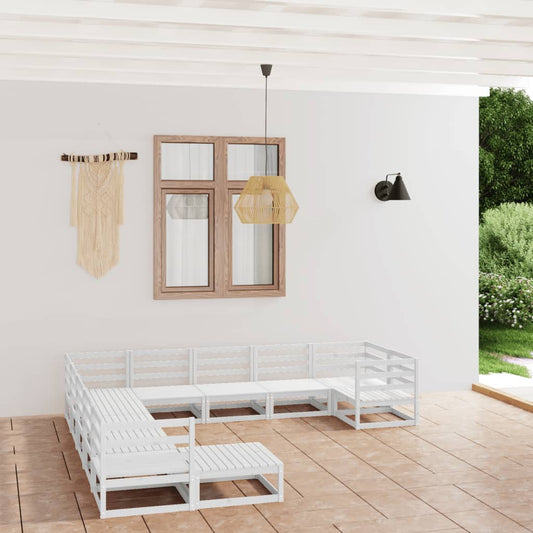 Berkfield 11 Piece Garden Lounge Set Solid Pinewood