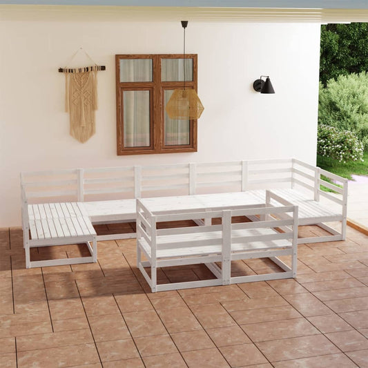 Berkfield 9 Piece Garden Lounge Set Solid Pinewood