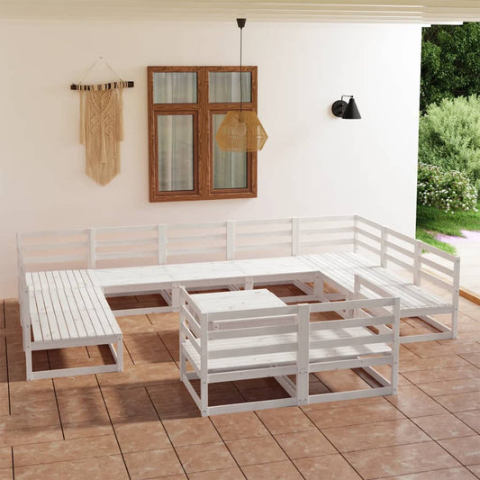 Berkfield 12 Piece Garden Lounge Set Solid Pinewood