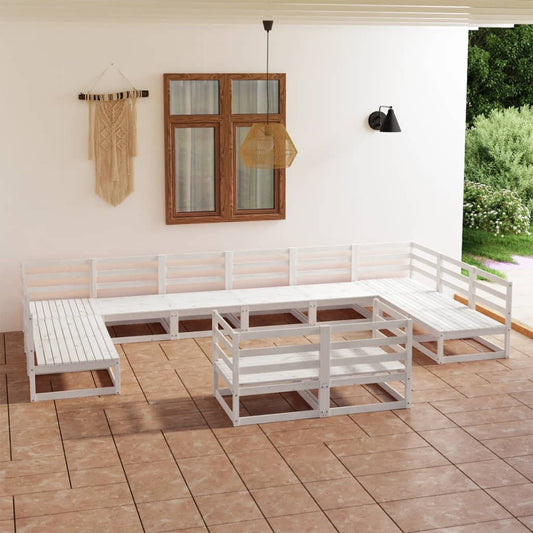 Berkfield 12 Piece Garden Lounge Set Solid Pinewood