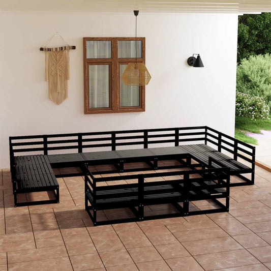 Berkfield 13 Piece Garden Lounge Set Solid Pinewood