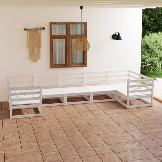 Berkfield 7 Piece Garden Lounge Set Solid Pinewood