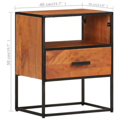 Berkfield Bed Cabinet 40x30x50 cm Solid Acacia Wood