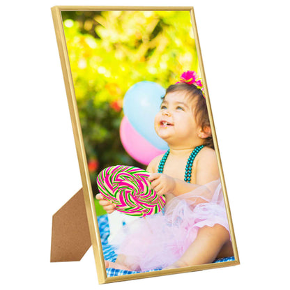 Berkfield Photo Frames Collage 5 pcs for Table Gold 13x18 cm MDF