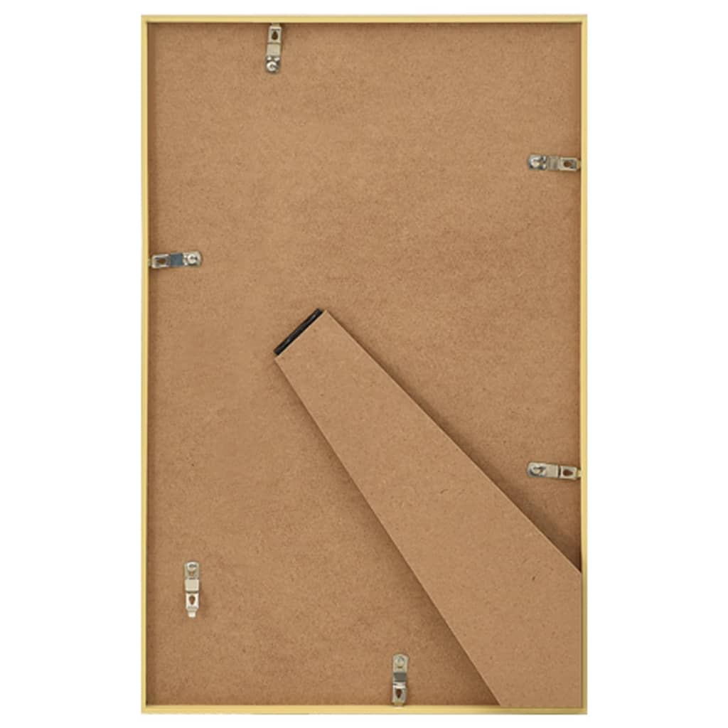 Berkfield Photo Frames Collage 5 pcs for Table Gold 13x18 cm MDF