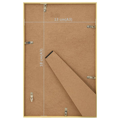 Berkfield Photo Frames Collage 5 pcs for Table Gold 13x18 cm MDF
