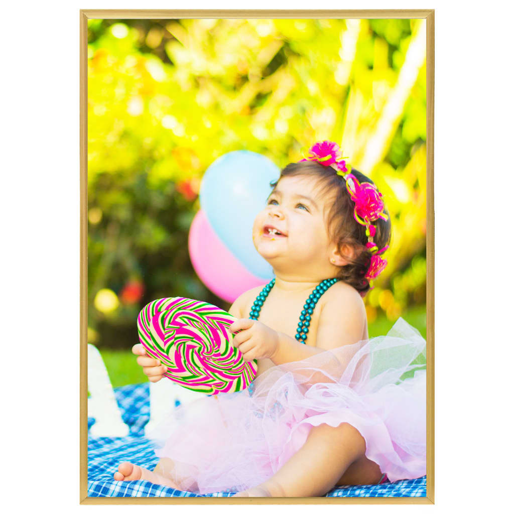 Berkfield Photo Frames Collage 3 pcs for Table Gold 18x24 cm MDF