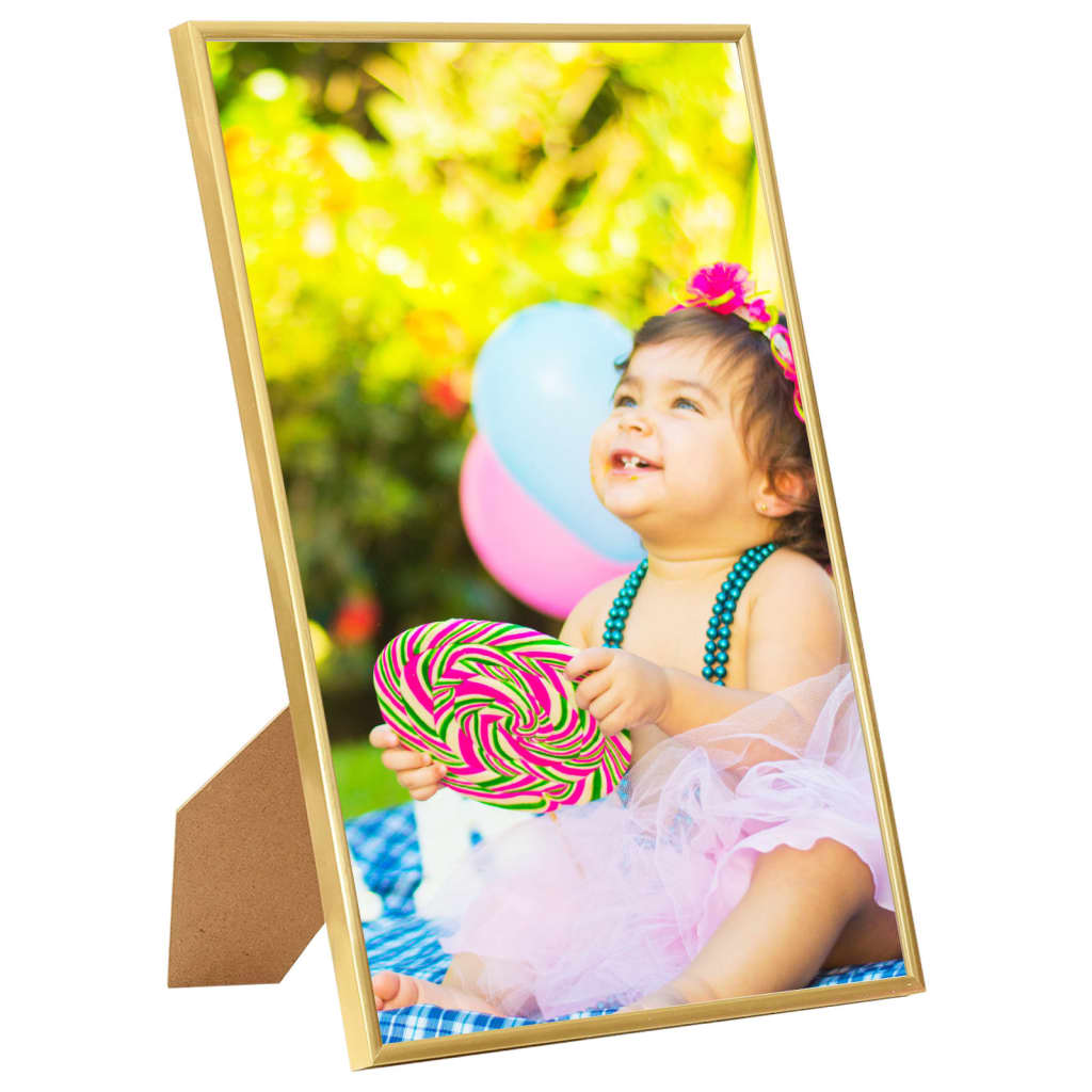 Berkfield Photo Frames Collage 3 pcs for Table Gold 18x24 cm MDF